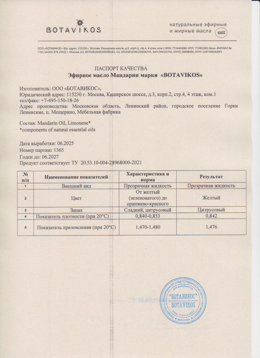 Паспорт №062025